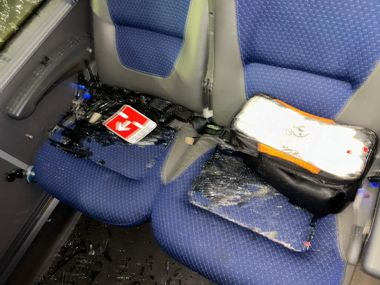 Imagem do ônibus quebrado