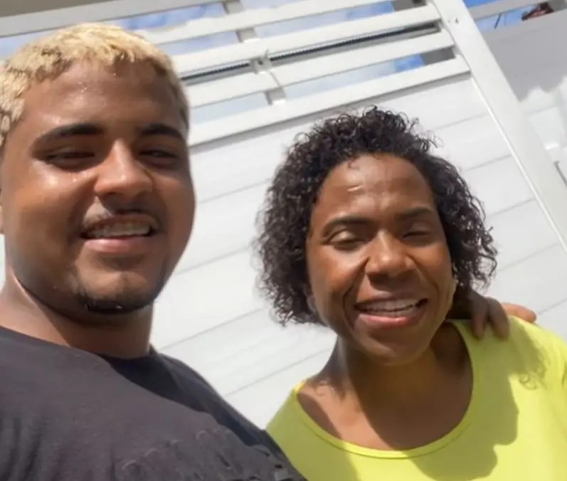 Marcos e Berlandia em selfie