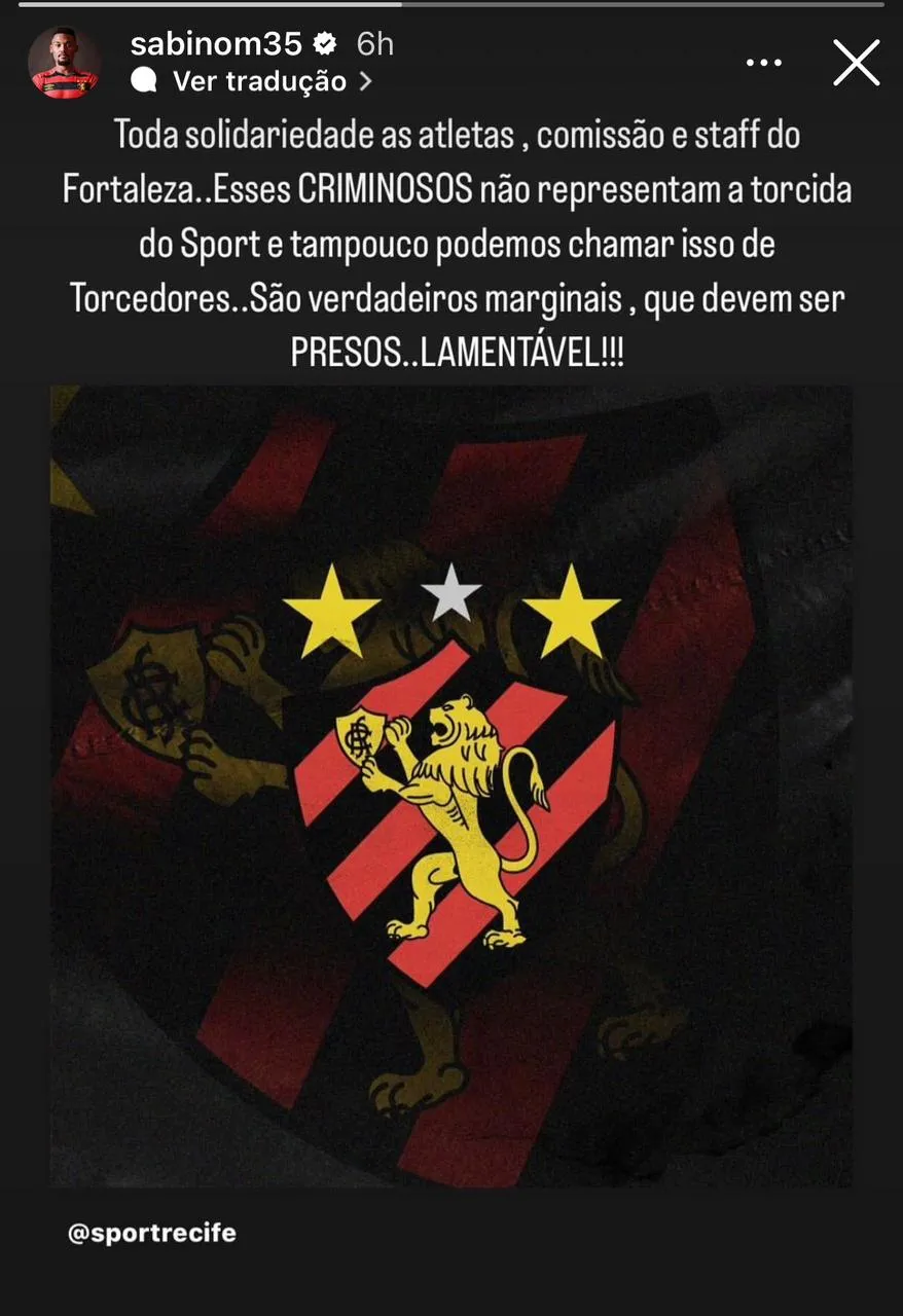 Sabino afirma que envolvidos no atentado são marginais.