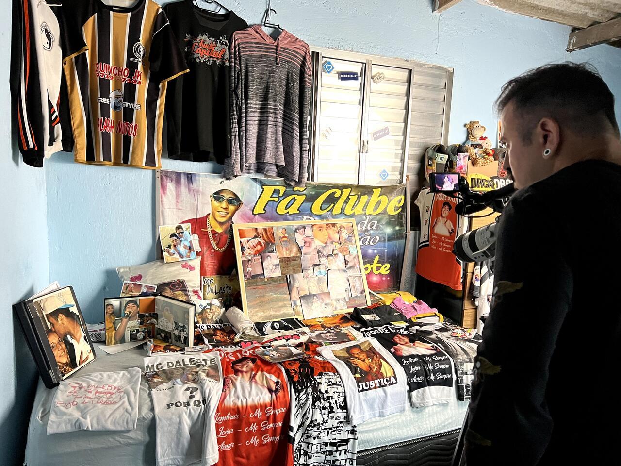 Foto de documentário sobre MC Daleste