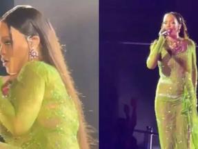 Rihanna em show na Índia