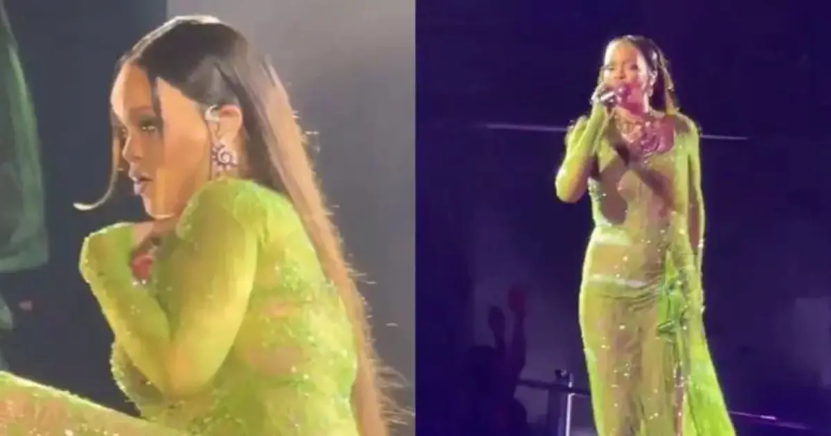Rihanna em show na Índia