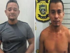 Montagem de fotos mostra o padeiro Antônio Carlos à esquerda e o homem preso no Piauí à direita