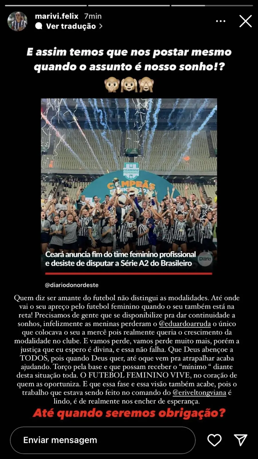 Imagem mostra atletas