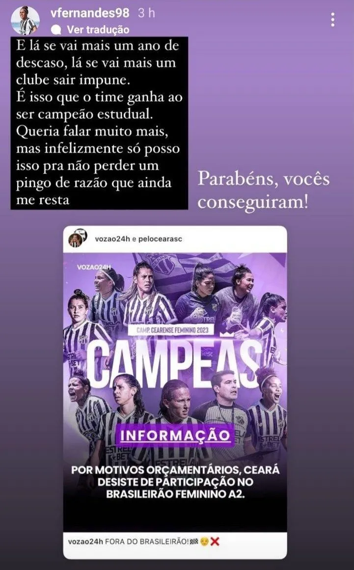 Verônica Fernandes, atleta.