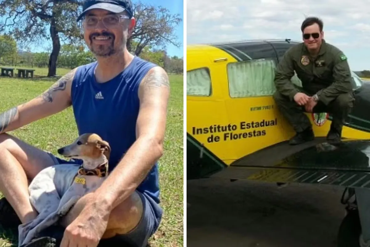 José de Moraes Neto (à esquerda) e Guilherme de Almeida Irber (à direita) eram policiais federais de Brasília