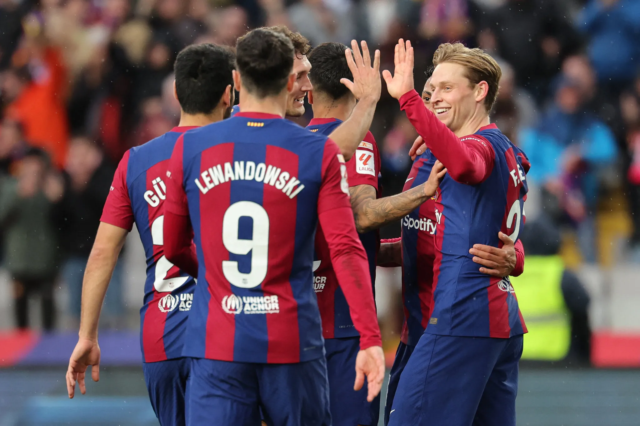 Jogadores do Barcelona