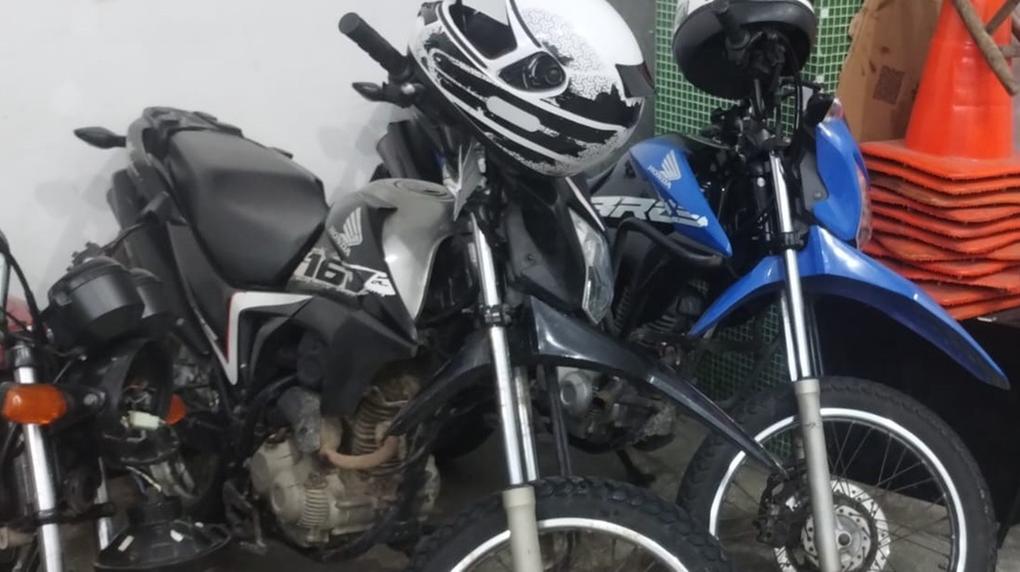 Motocicletas recuperadas pela Polícia