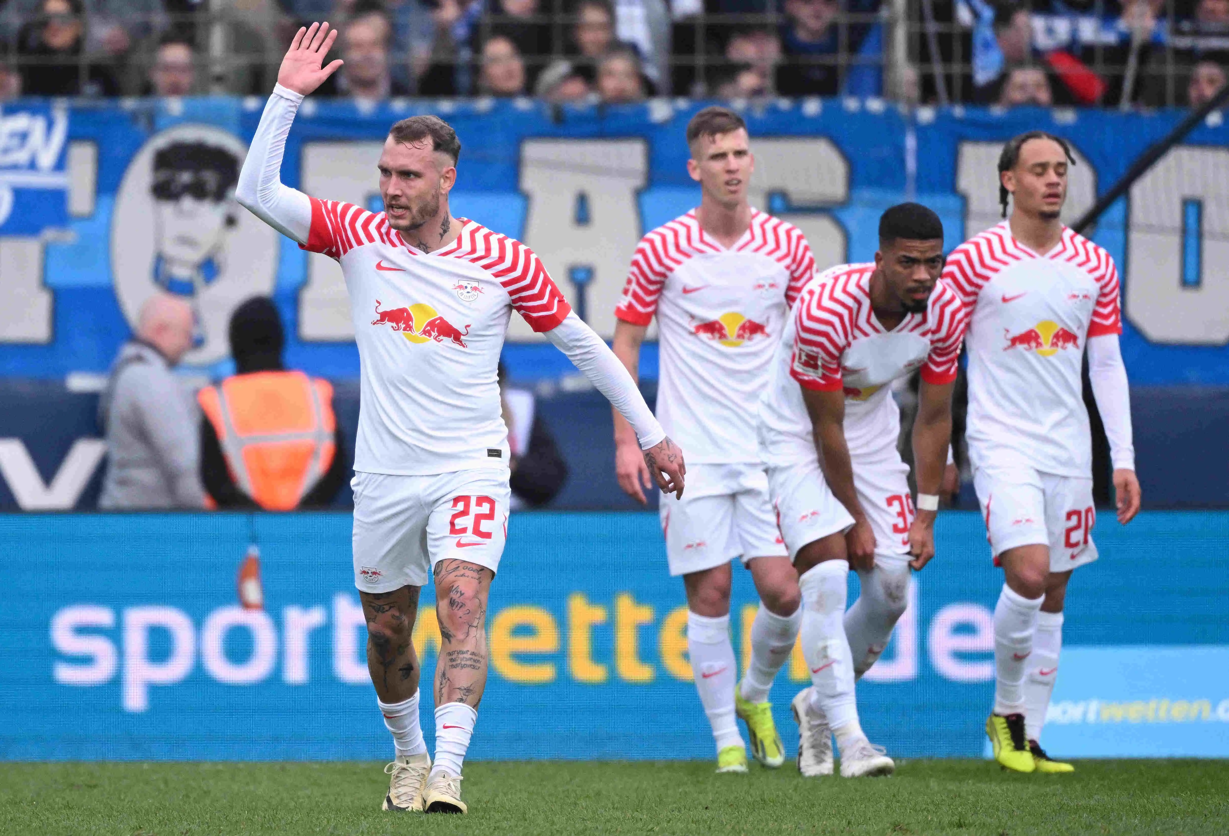 Imagem dos jogadores do RB Leipzig