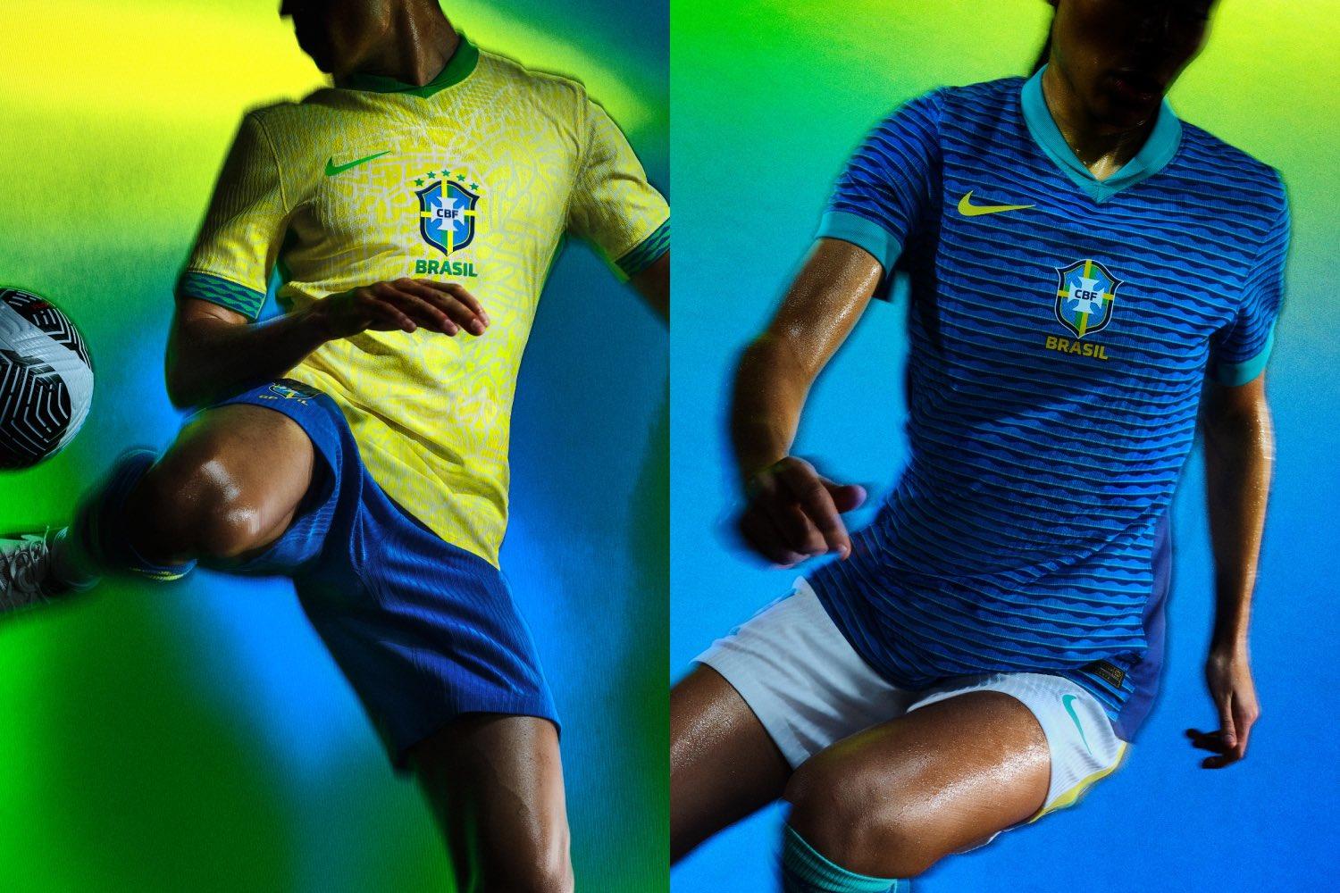 Fotos das novas camisas da Seleção Brasileira