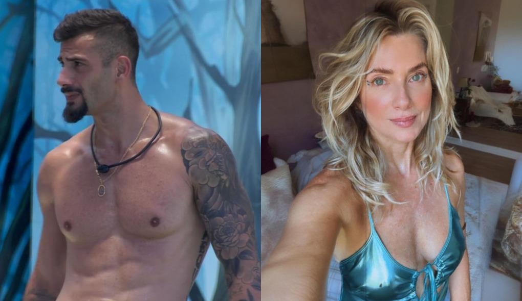 montagem com fotos de nizam e leticia spiller