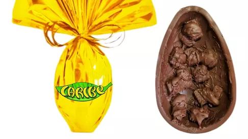 O novo ovo de Páscoa mistura chocolate com pedaços do bombom de banana