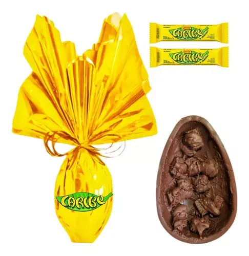 O novo ovo de Páscoa mistura chocolate com pedaços do bombom de banana