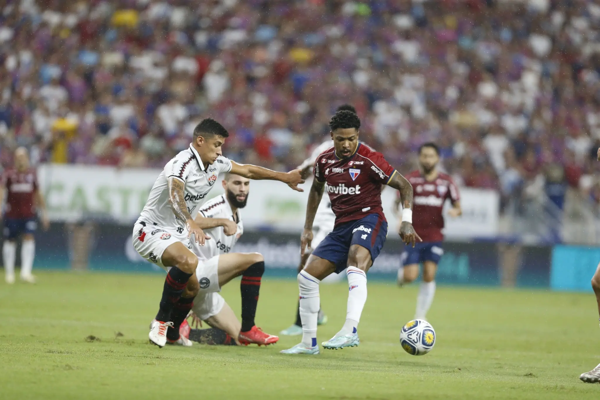 Marinho durante Fortaleza x Vitória pela Copa do Nordeste 2024