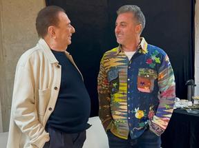Raul Gil e Luciano Huck em foto juntos