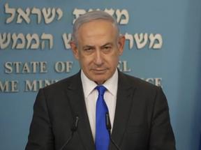 Foto do primeiro-ministro de Israel, Benjamin Netanyahu