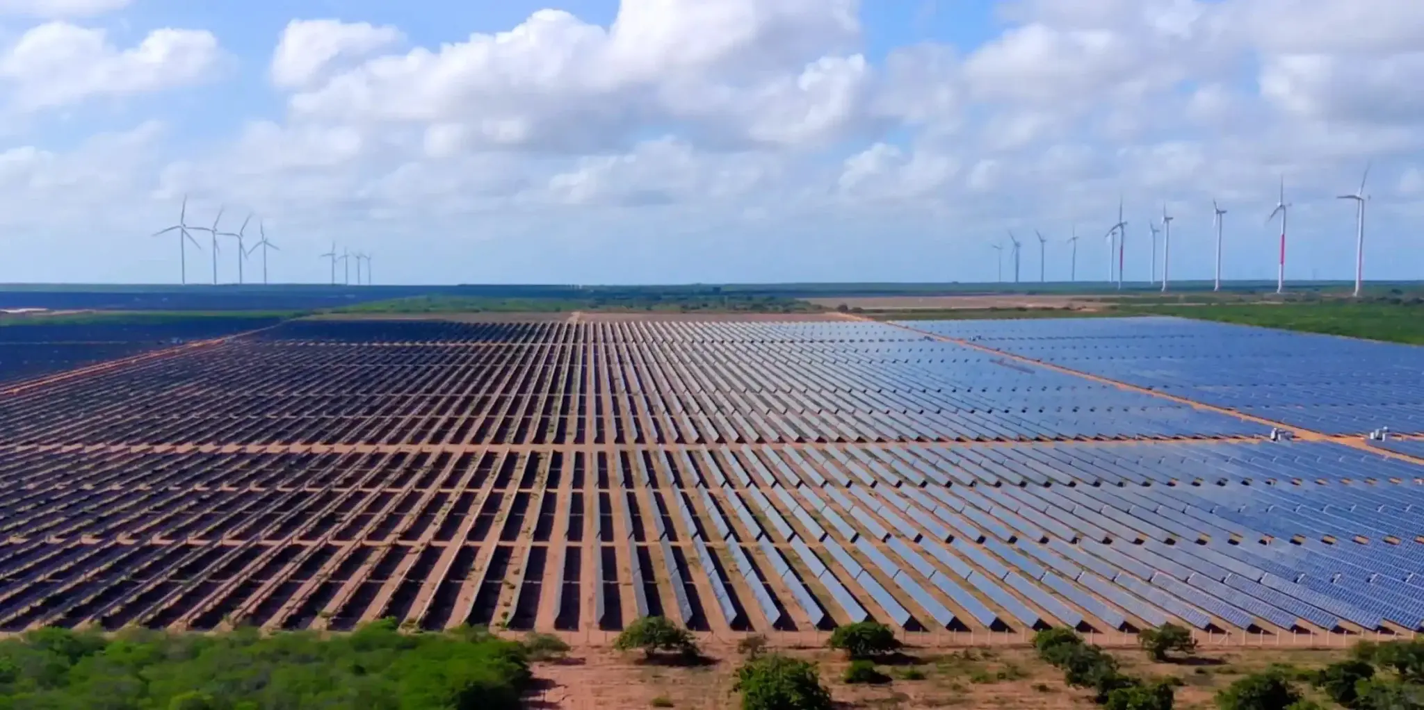 foto de planta de energia solar da empresa Voltalia do Brasil
