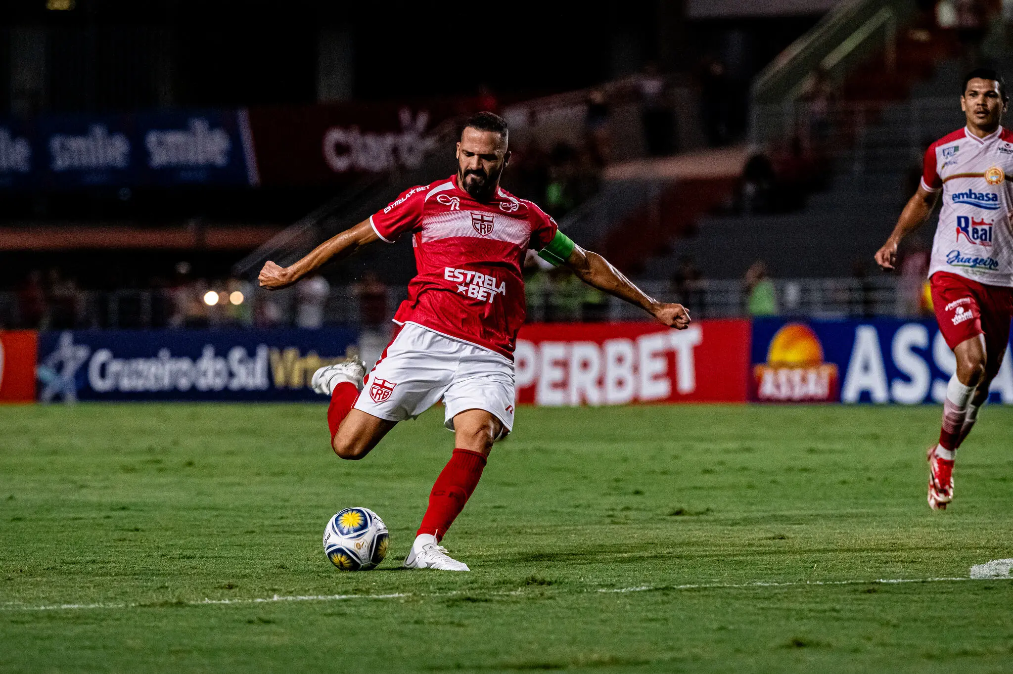 Foto de Anselmo Ramon durante jogo do CRB