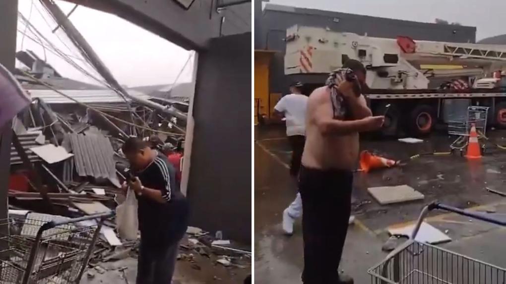 Desabamento de teto de supermercado no ABC Paulista deixa pela menos 11 feridos