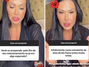 Gracyanne Barbosa abre caixinha de perguntas no Instagram e fala sobre o fim do relacionamento