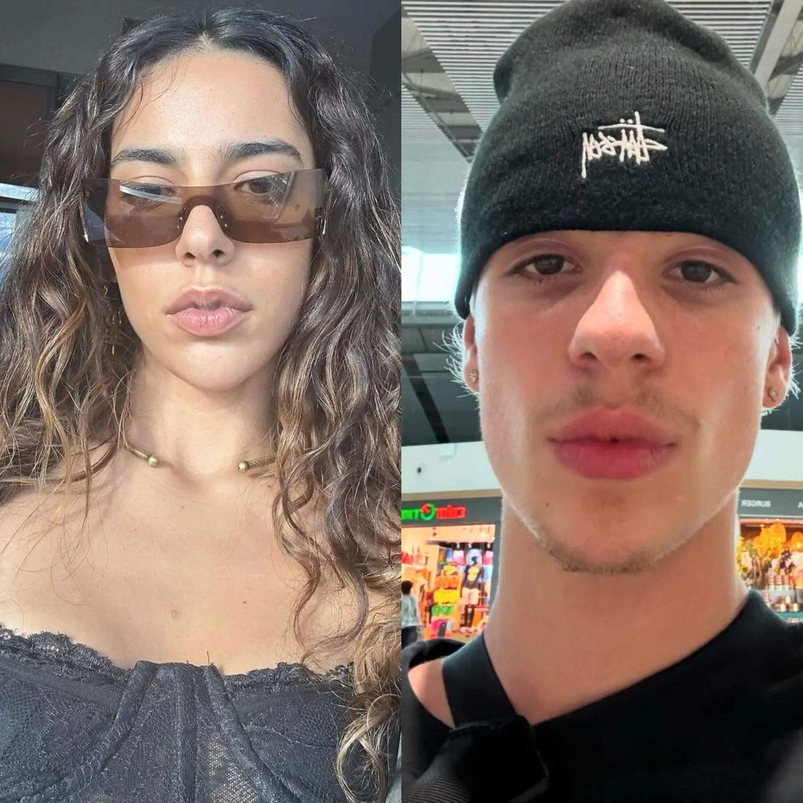 cantora marina sena e e dançarino juliano floss lado a lado, em foto