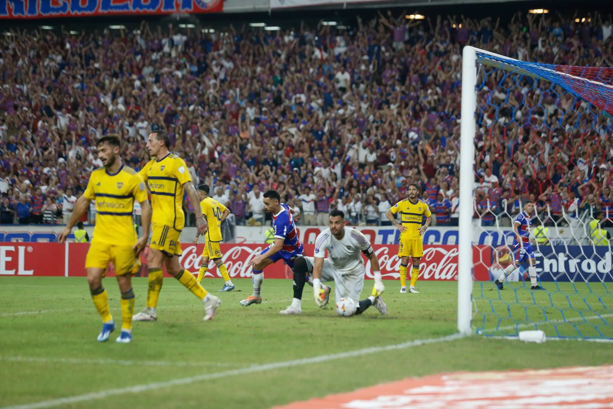 Romero durante Fortaleza x Boca Juniors