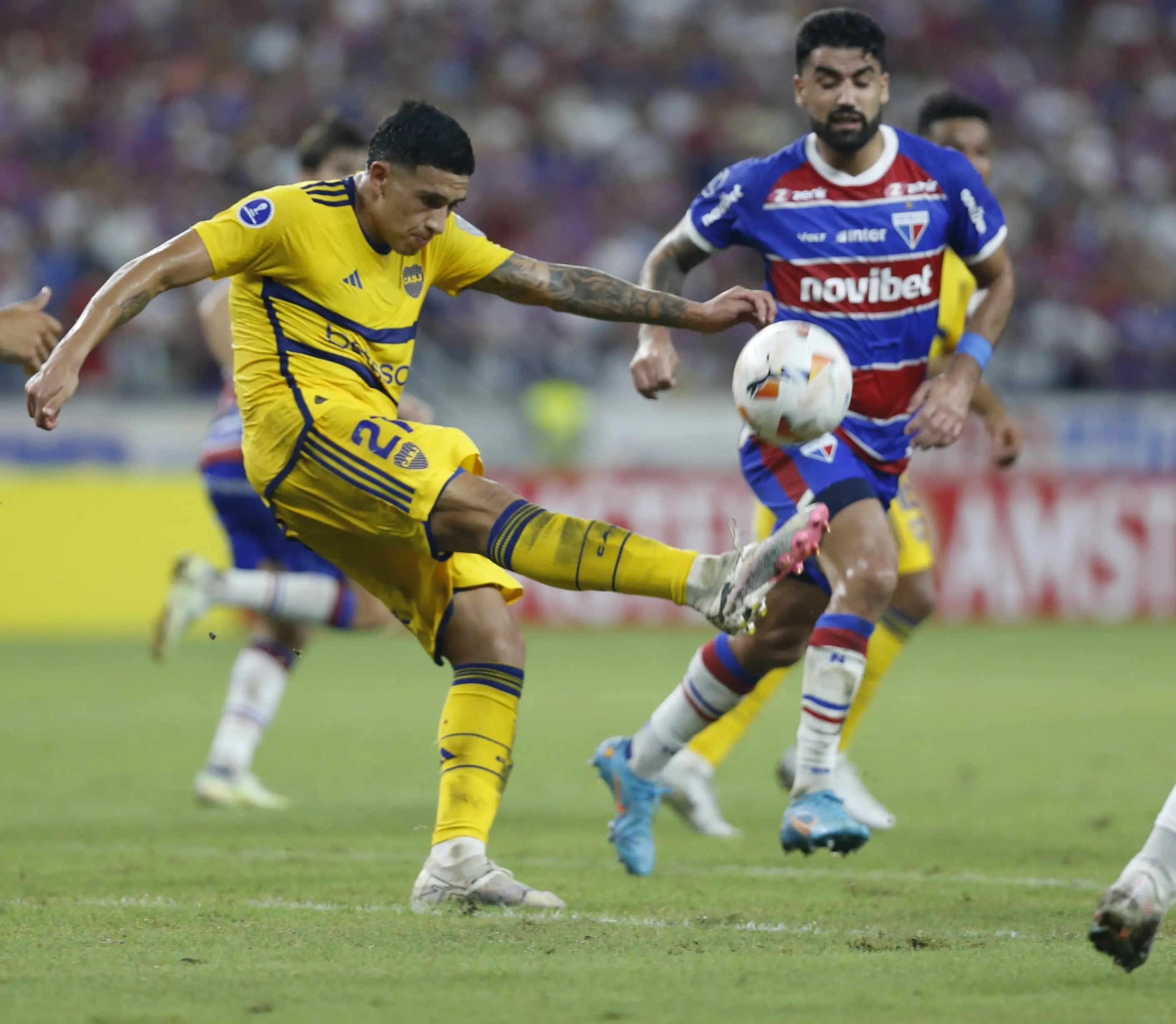 Jogador do Boca Juniors durante Fortaleza x Boca Juniors