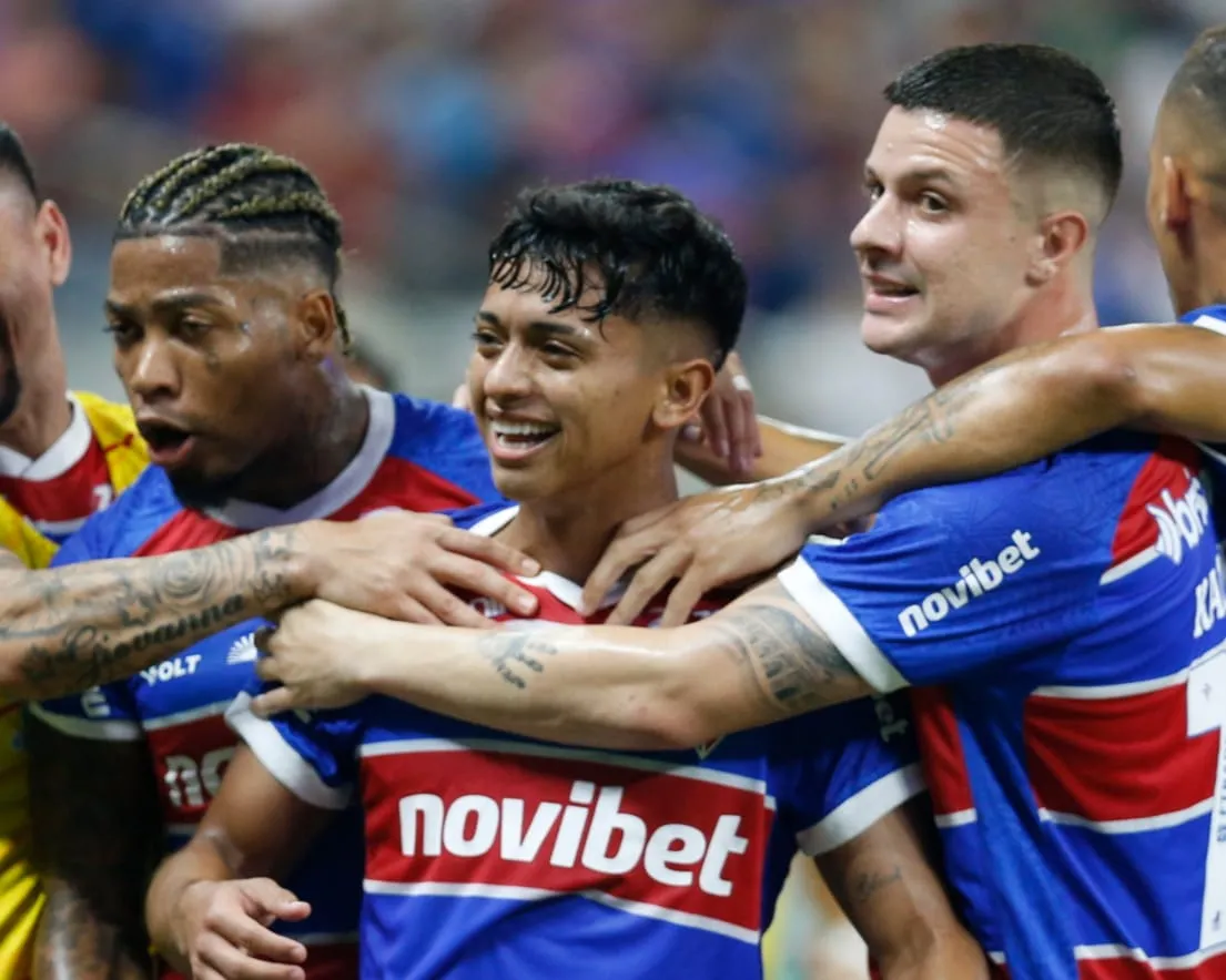 Kervin Andrade abriu o placar para o Fortaleza diante do Bragantino
