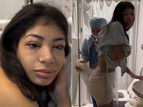 MC Princesa relata rotina de retirada de PMMA dos glúteos após quinta cirurgia