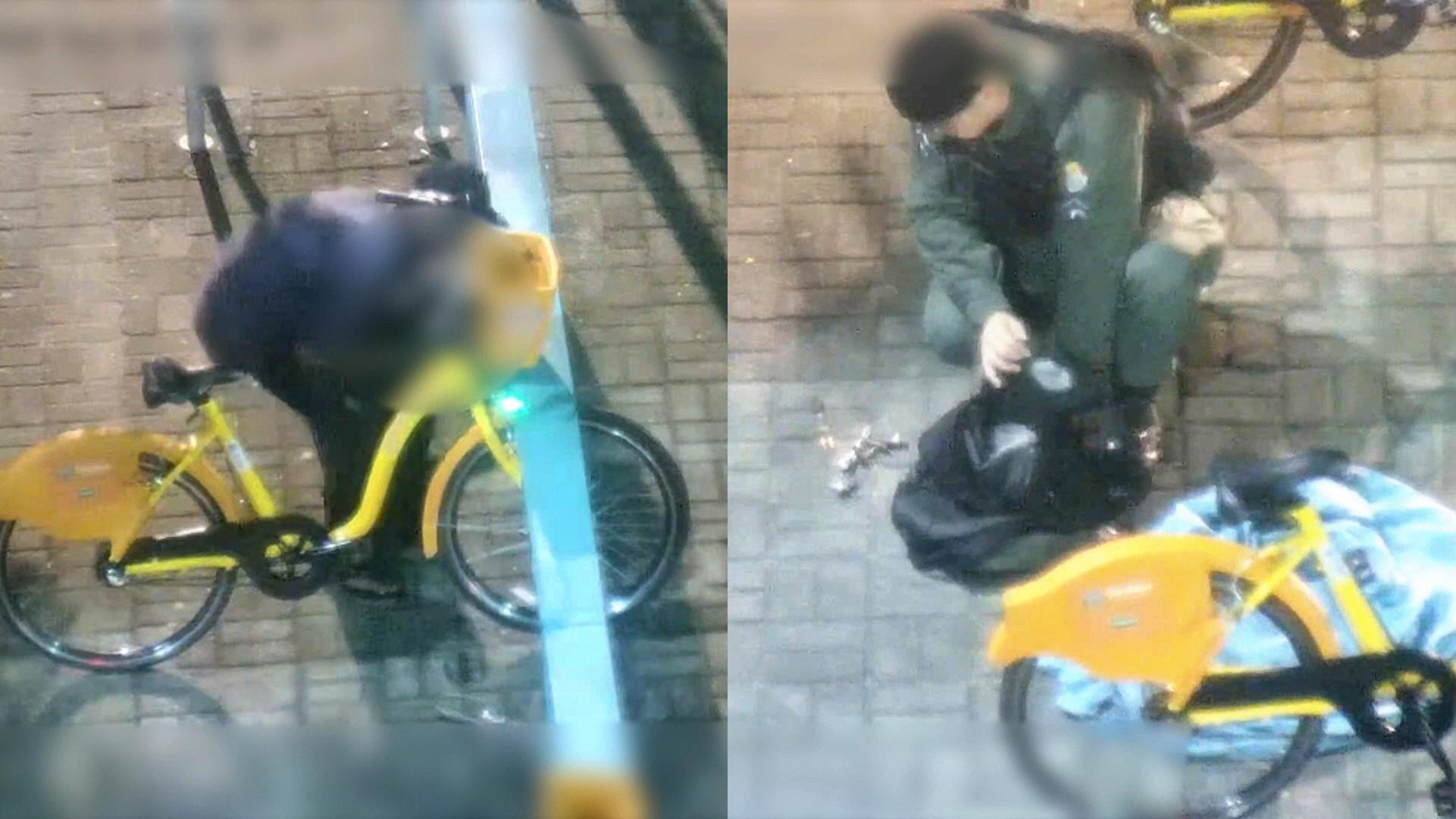 Homem foi interceptado por policiais após ser flagrado por câmeras de segurança