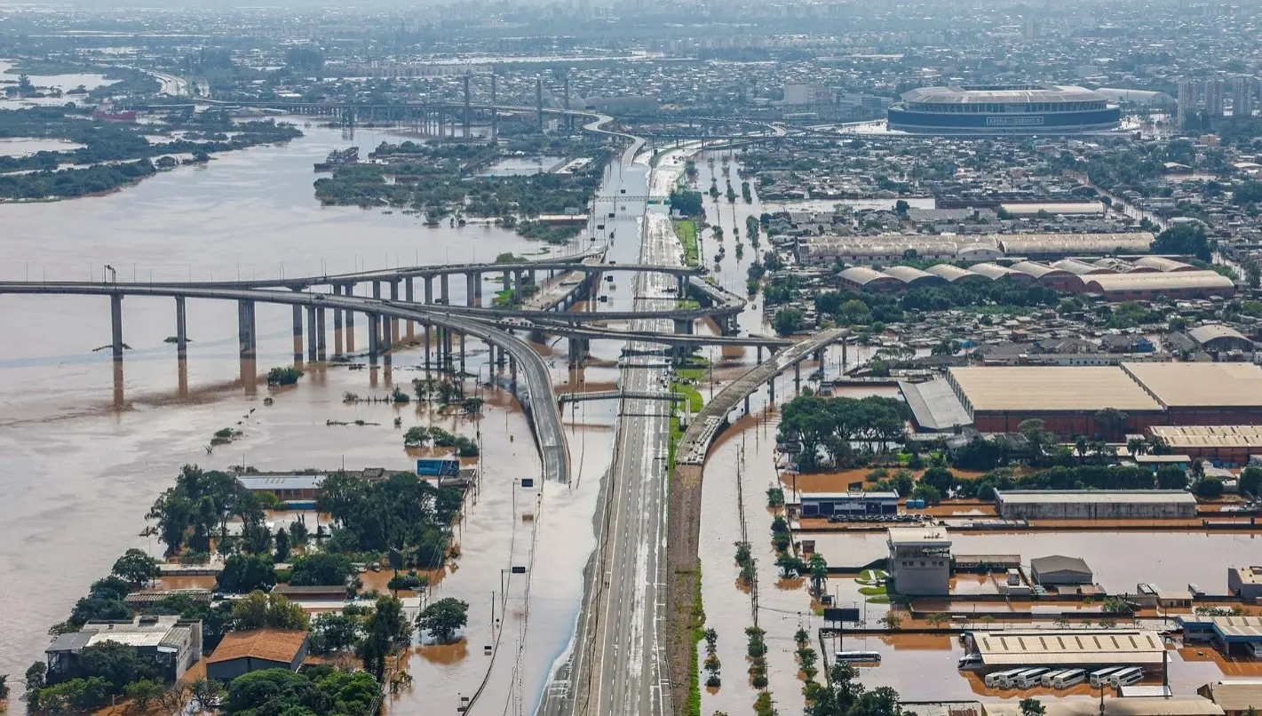 A cidade de Canoas foi uma das mais afetadas pelas enchentes