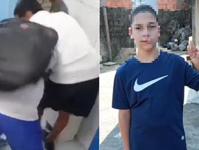 Carlos Teixeira, de 13 anos, morreu uma semana depois de dois colegas pularem sobre suas costas em uma escola estadual