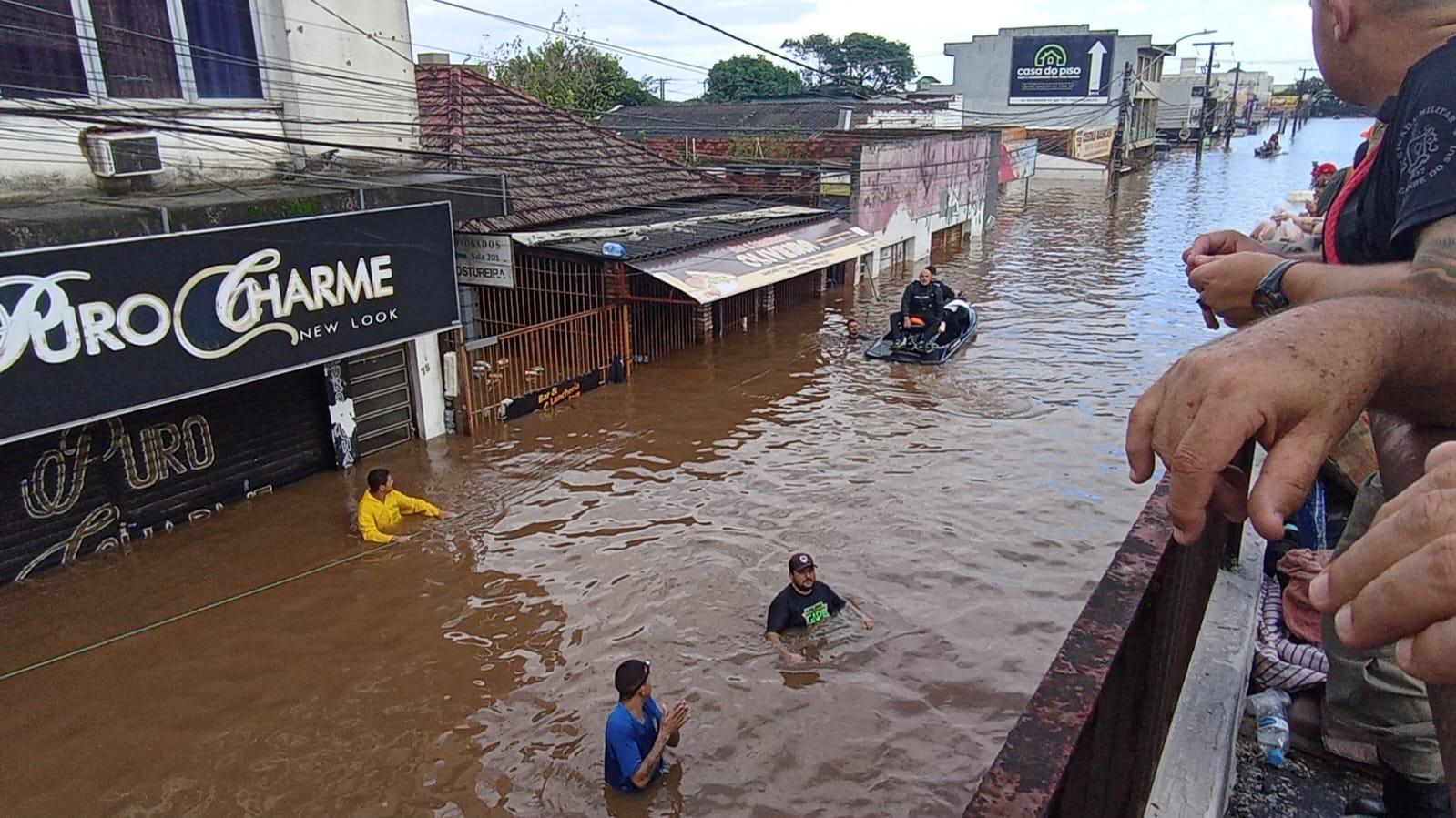 Imagem de umas das ruas da cidade de Canoas no Rio Grande do Sul