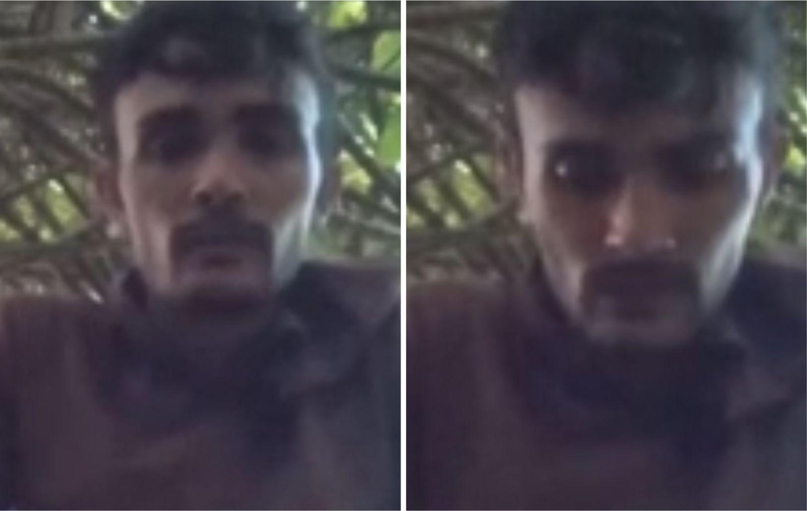 Montagem de fotos do suspeito