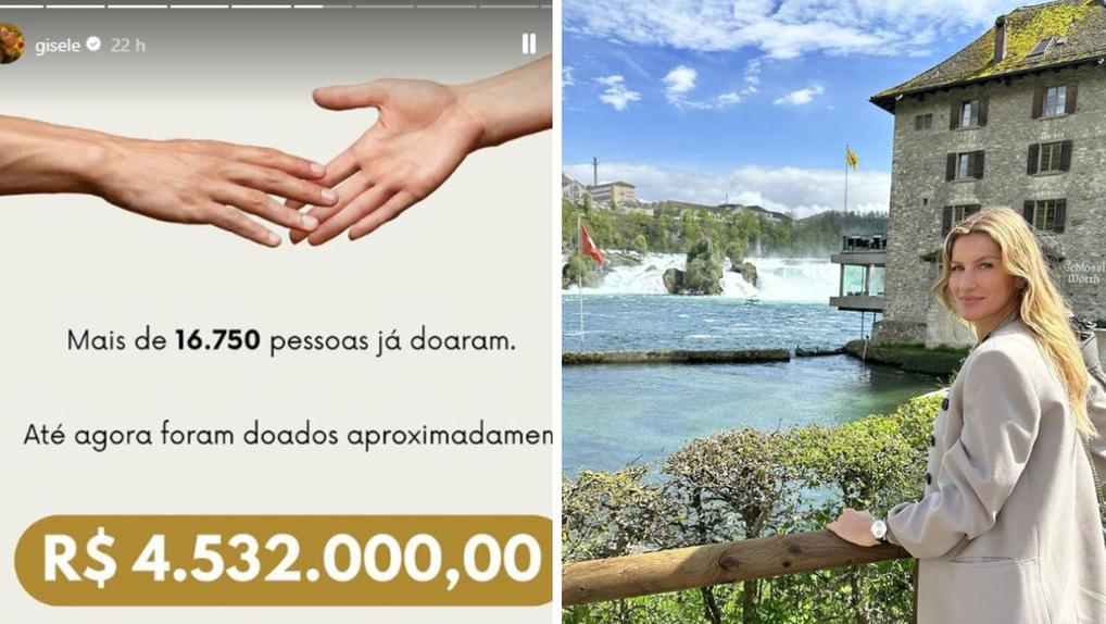 Gisele Bündchen arrecada mais de R$ 4,5 milhões para ajudar o Rio Grande do Sul