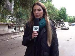 Patrícia Poeta fez reportagens sobre as enchentes no Rio Grande do Sul