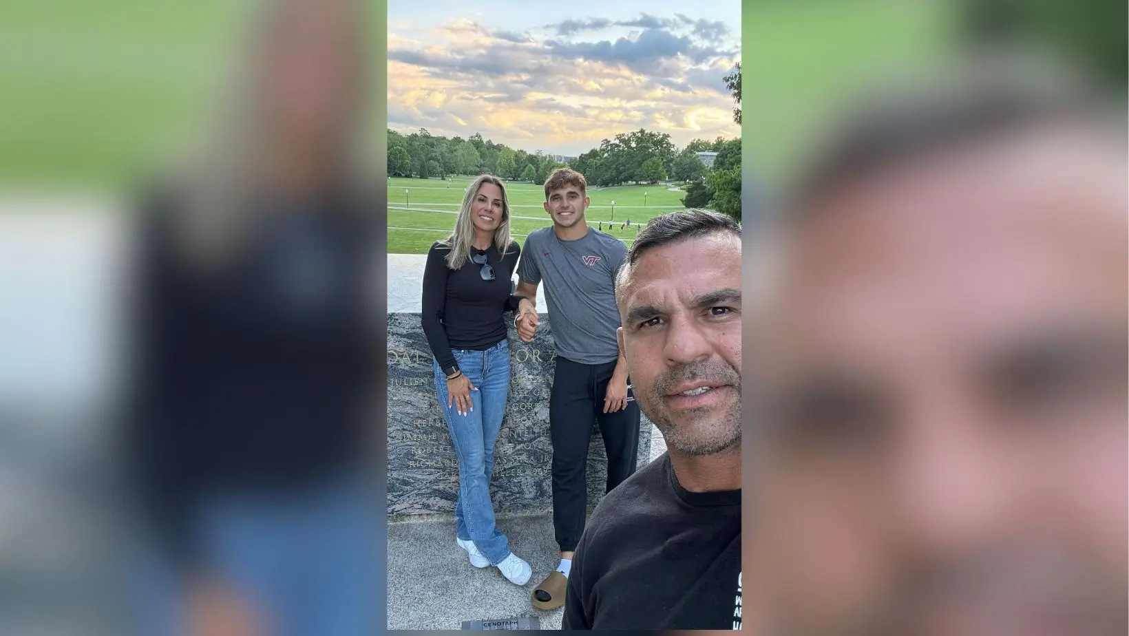 Joana Prado e o marido, Vitor Belfort, com o filho mais velho, Davi Belfort