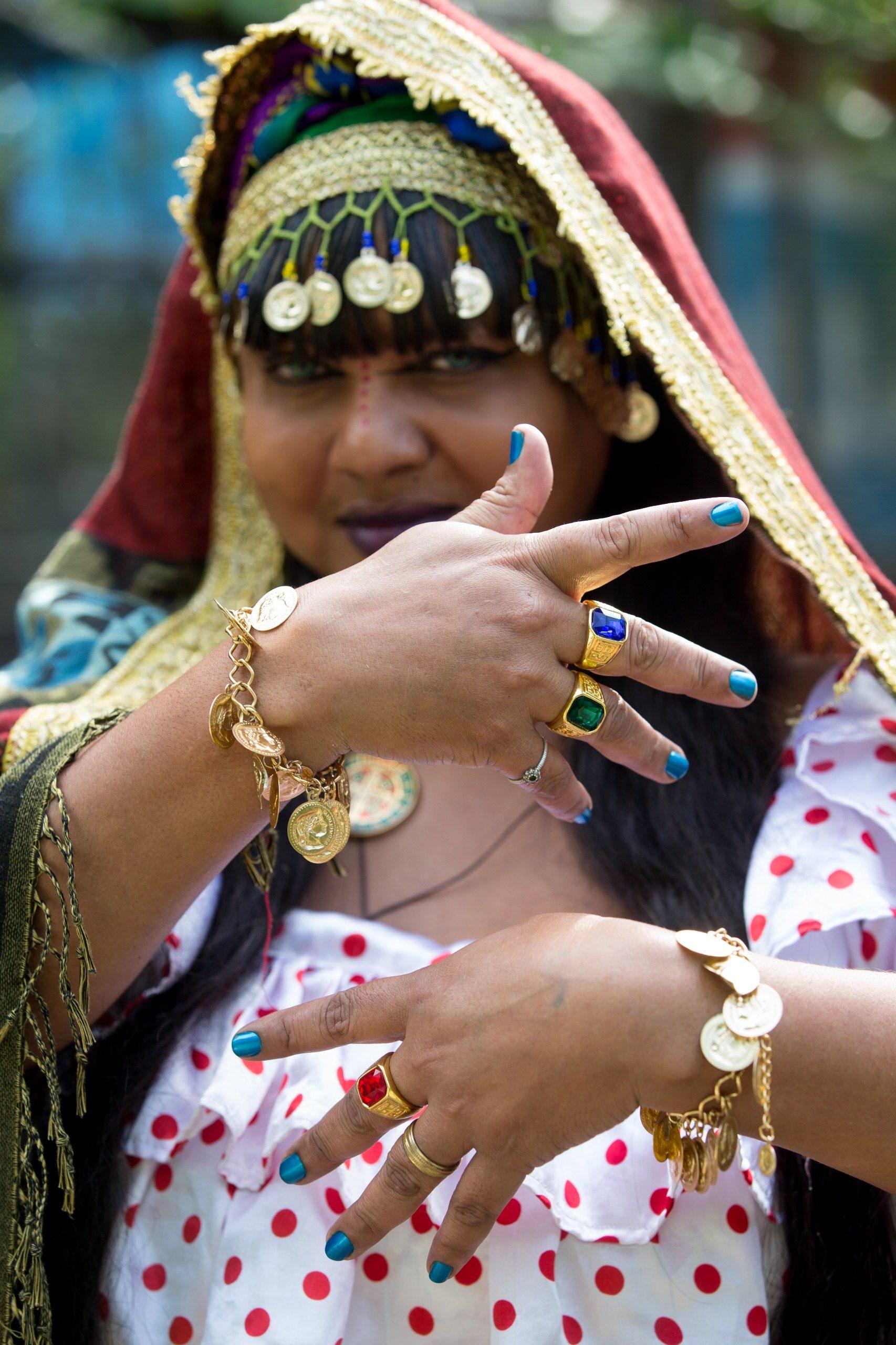 Kassandra, cigana da etnia Calon, predominante no Ceará