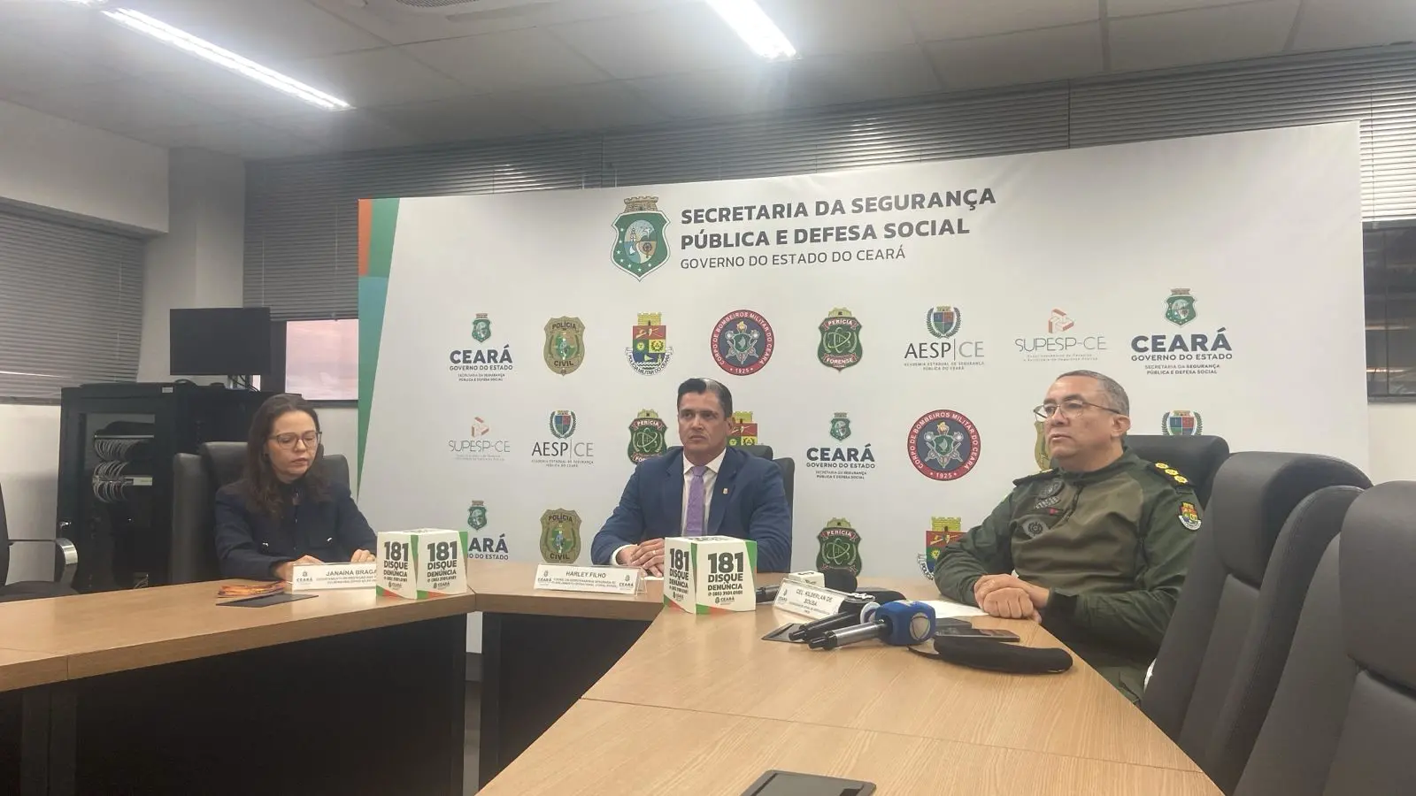 coletiva de operação contra abuso de crianças e adolescentes no ceará