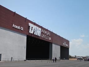 hangar no aeroporto de aracati