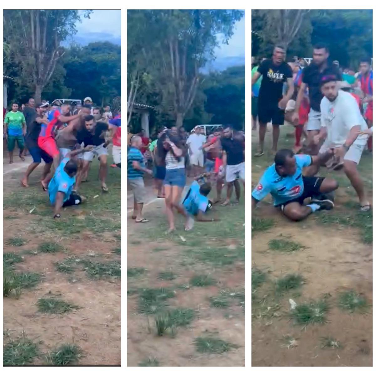 Árbitro é agredido com socos e chutes