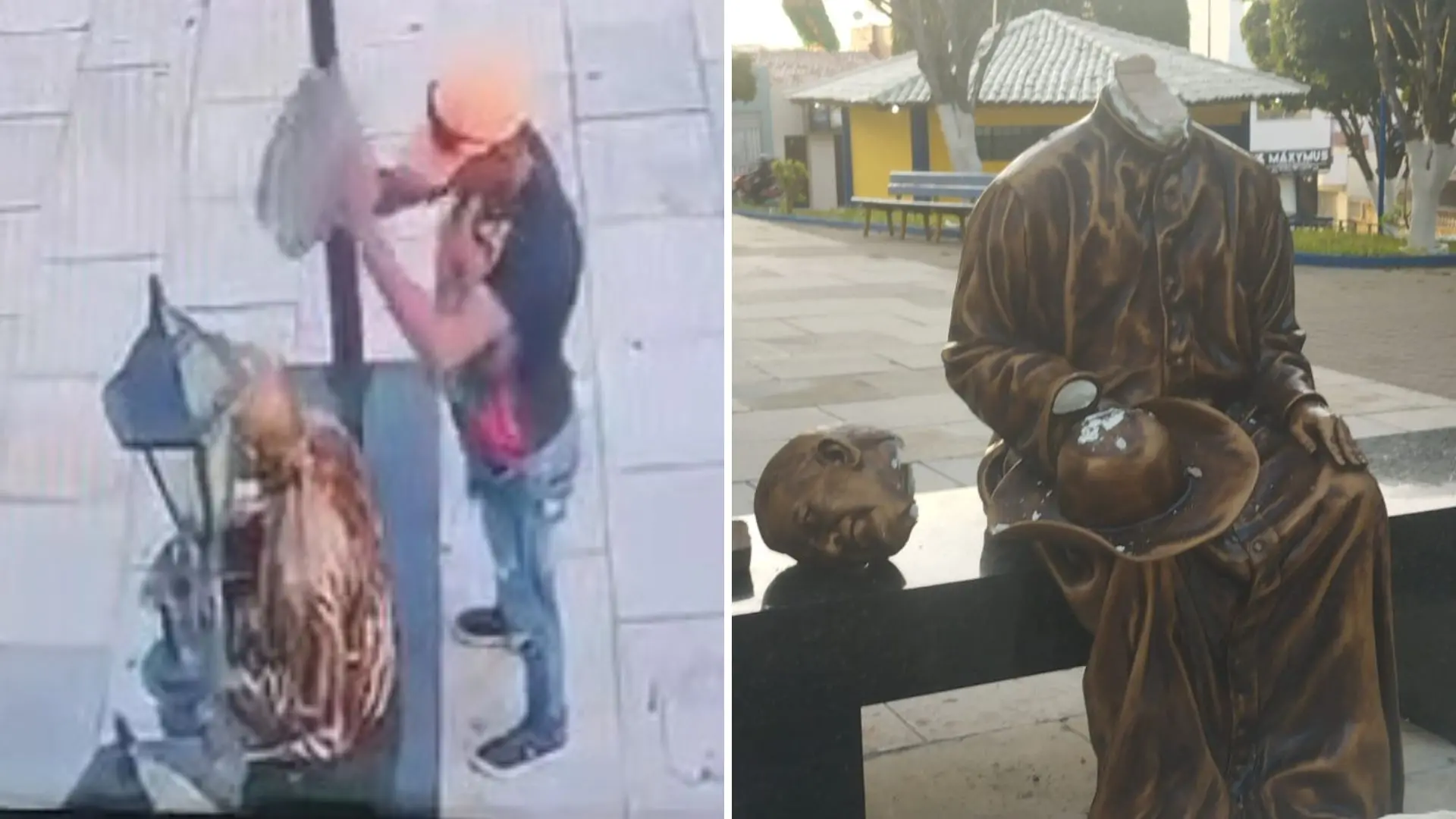 Homem arranca cabeça de estátua de Padre Cícero em Caririaçu