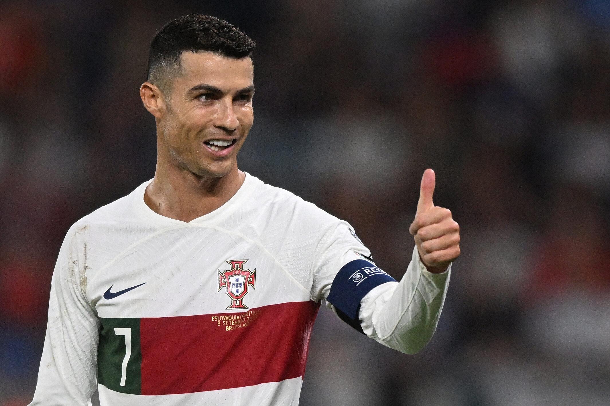 Imagem do atacante português Cristiano Ronaldo