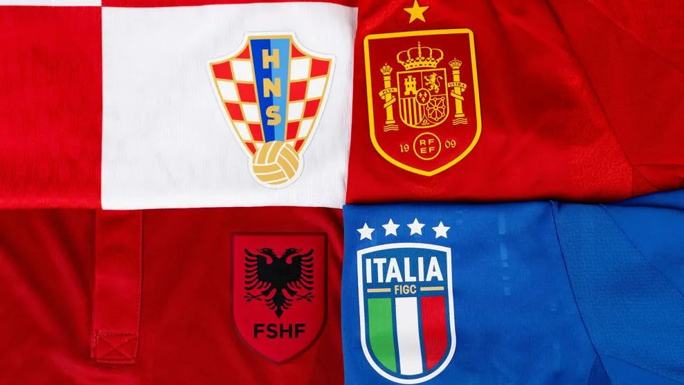 Seleções que formam o Grupo B da Euro