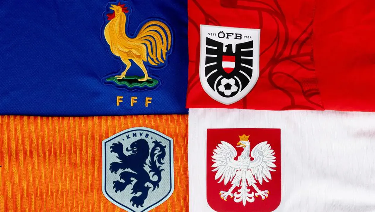 Equipes que formam o Grupo D da Euro