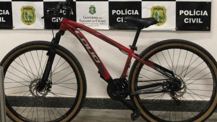 Bicicleta furtada recuperada pela PCCE