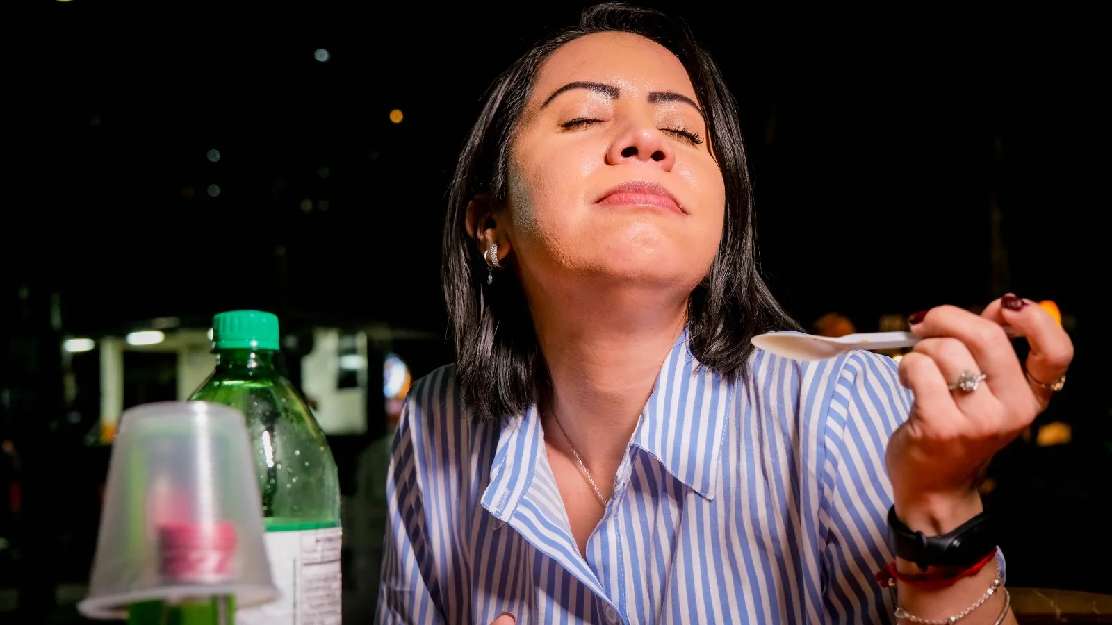Nágila Teixeira, nutricionista cearense, chegou no aeroporto e foi direto para a Cidade 2000 comer pratinho