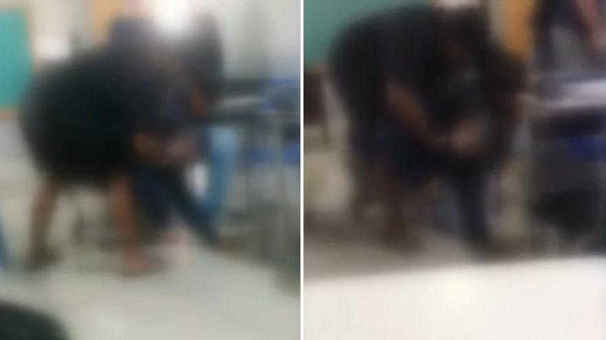 Vídeo que circula pelas redes mostra ataque a professor