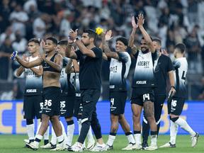 Foto de jogadores do Corinthians