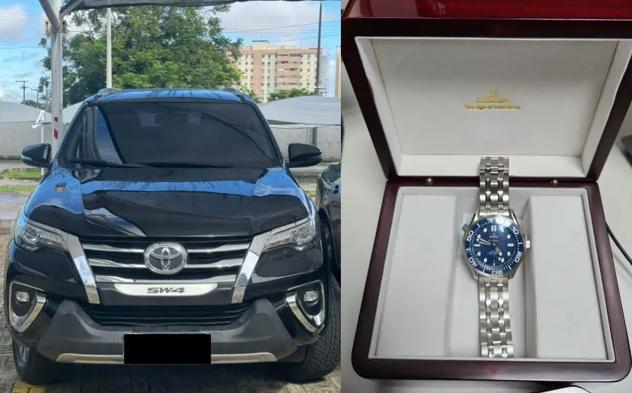 Bens luxuosos foram apreendidos com líder da facção criminosa Massa Carcerária